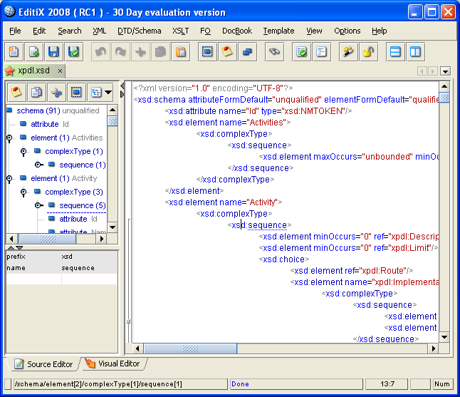 schema editor