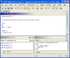 editix - xquery editor